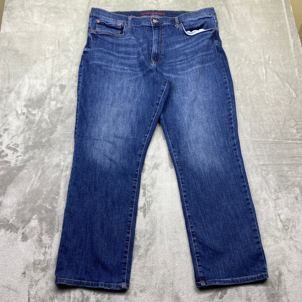Lucky Brand 223 Straight Leg Mens Jeans Sz 40 Blue Medium Wash Denim Pants